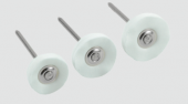 MINIATURBÜRSTEN, MICROFASER Miniaturbürsten mit Scheiben aus Microfaser – montiert für das Handstück. Ve.12St.
